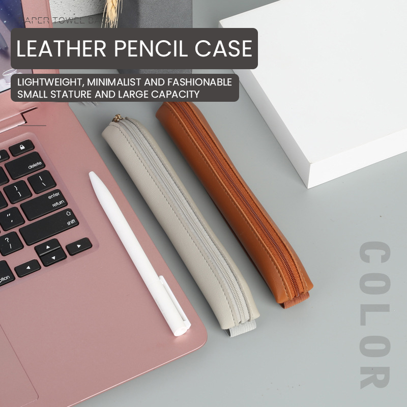 Leather Work Diary - Держатель для ручек на молнии, ручка