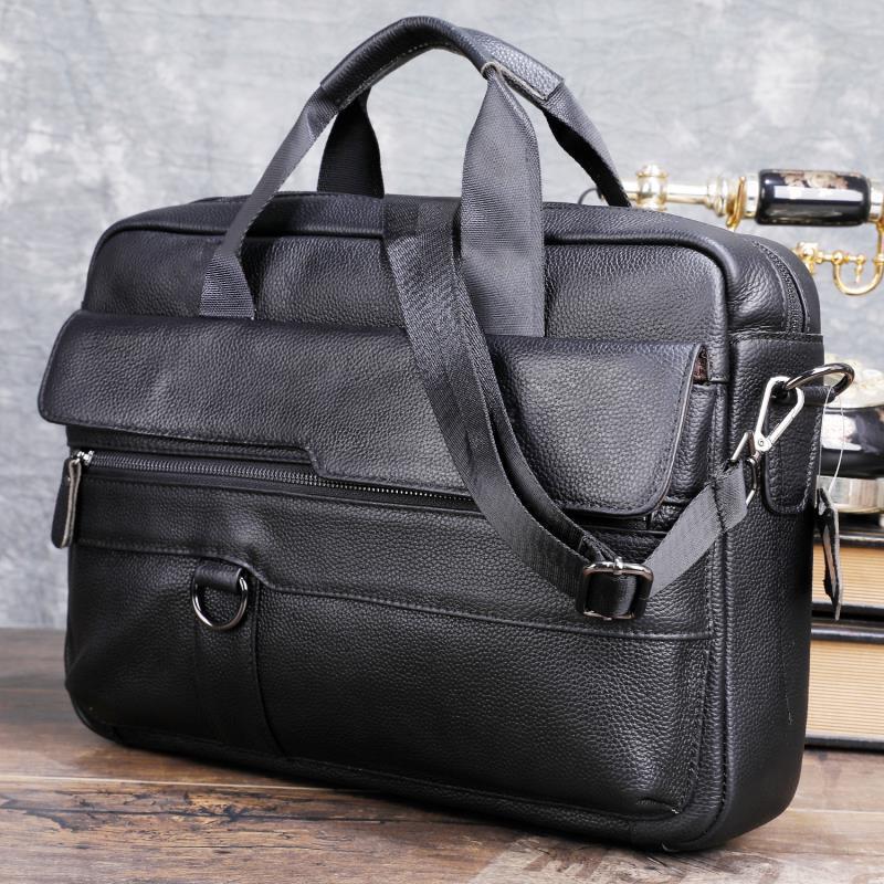 Leather Work Bag Men - Большая мужская сумка из натуральной кожи