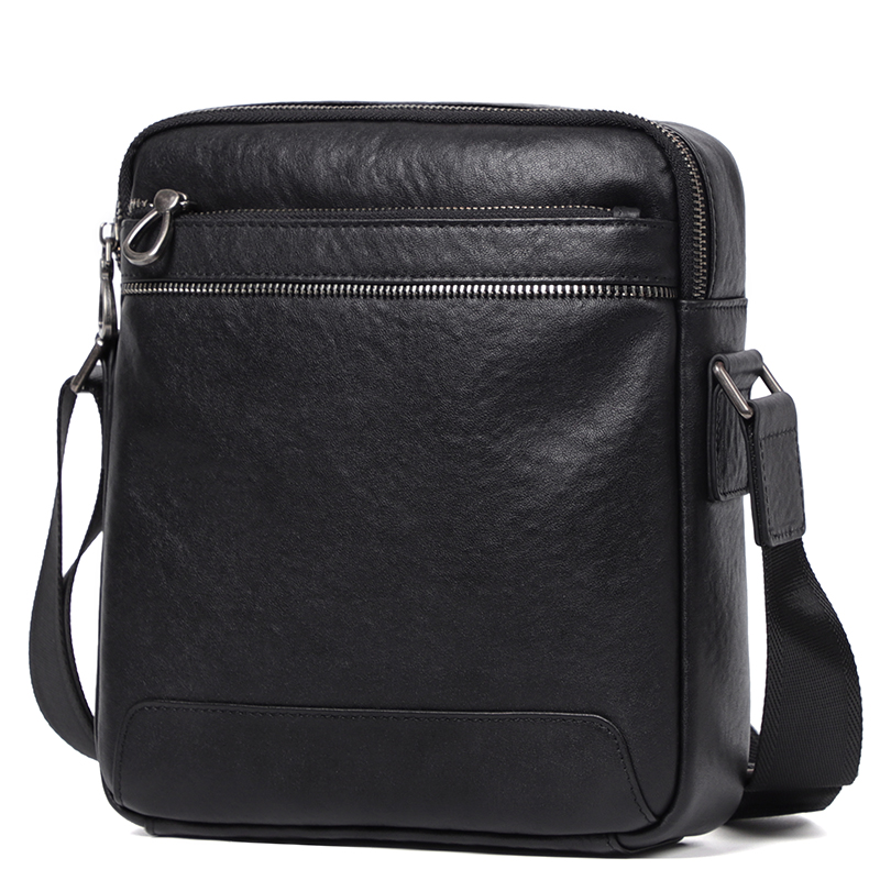 Leather Work Bag Men - Мужская сумка через плечо из натуральной
