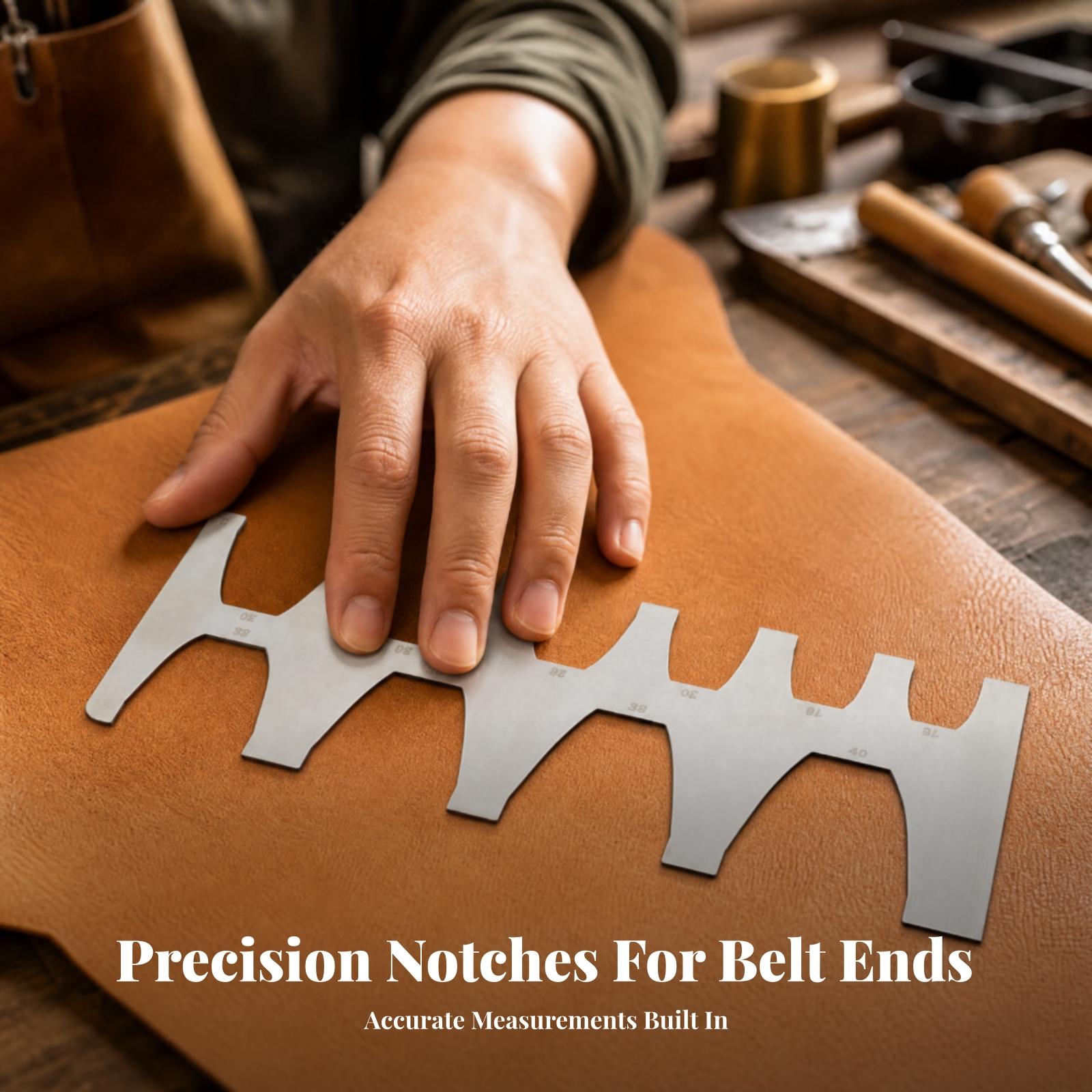 Leatherwork Templates - Шаблон-линейка для обработки концов ремней, толщина