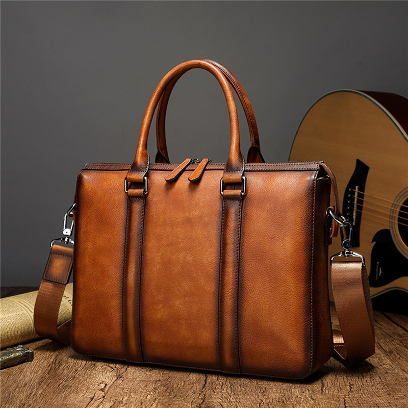 Деловой портфель YETTIES из на – обзор и цена Leather Work Bag Men