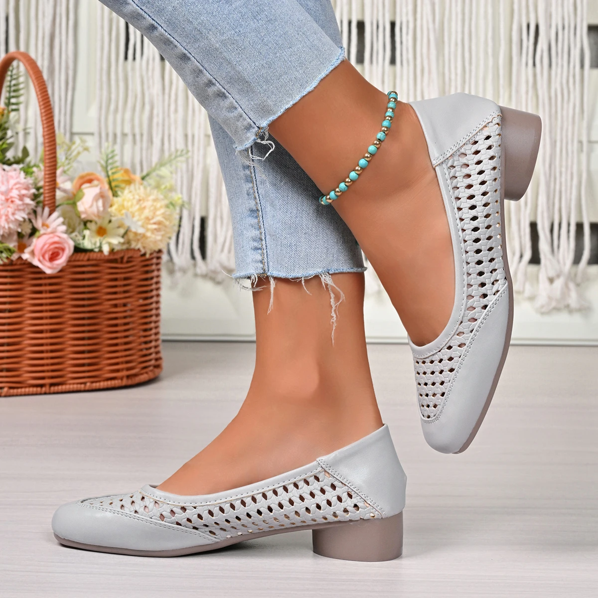 Летние туфли на плоской подошв – обзор и цена Leather Work Women Shoes