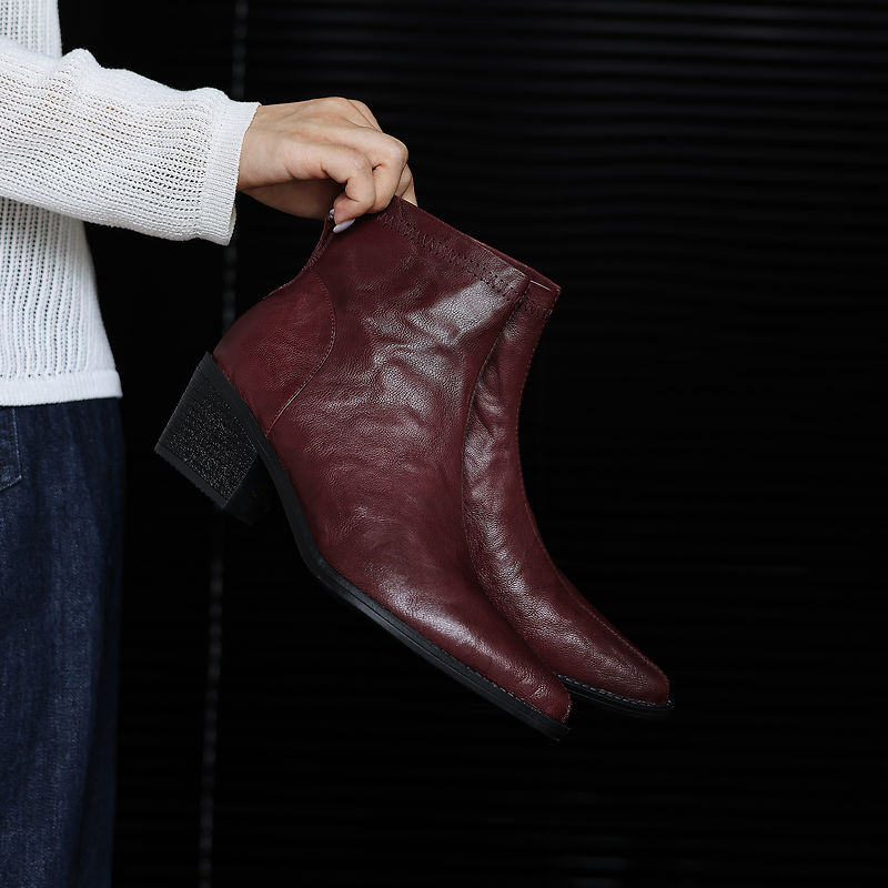 Новые осенне-зимние женские бо – обзор и цена Leather Work Women Shoes