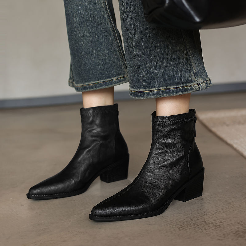 Новые осенне-зимние женские бо – обзор и цена Leather Work Women Shoes