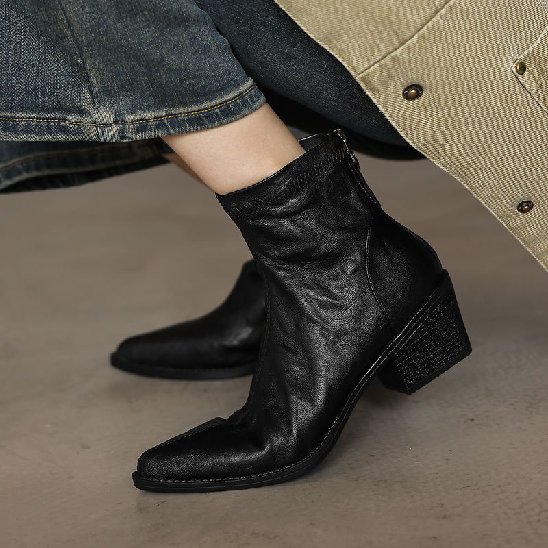 Новые осенне-зимние женские бо – обзор и цена Leather Work Women Shoes