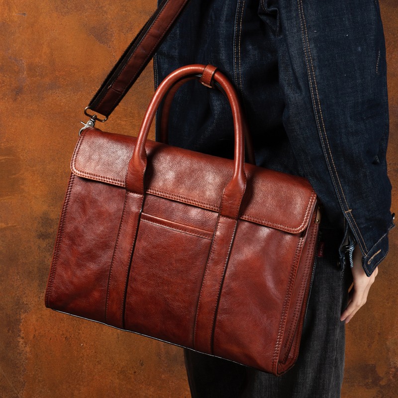Кожаная сумка растительного ду – обзор и цена Leather Work Bag Men