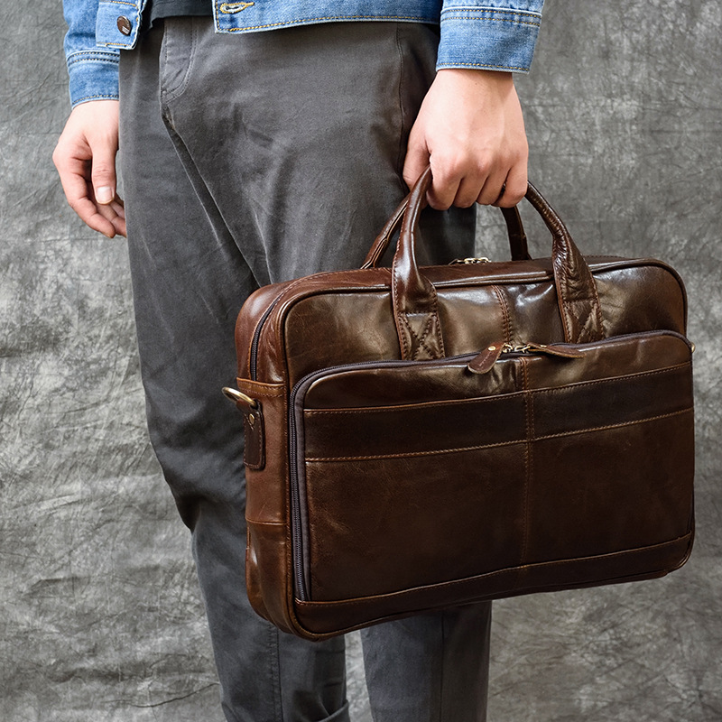 Роскошная сумка из натуральной – обзор и цена Leather Work Bag Men