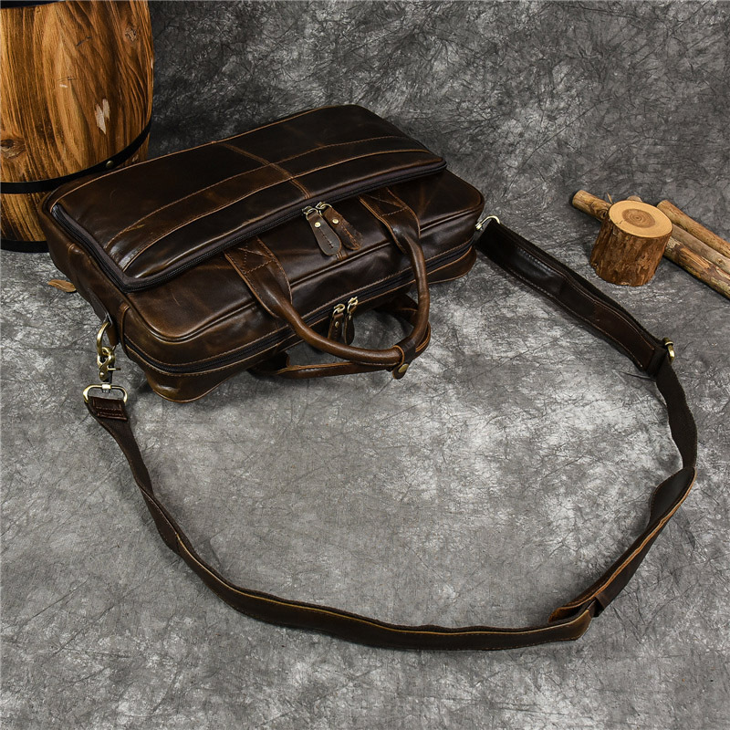 Роскошная сумка из натуральной – обзор и цена Leather Work Bag Men
