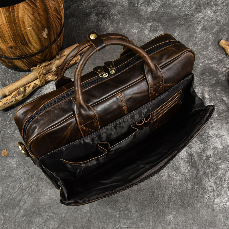 Роскошная сумка из натуральной – обзор и цена Leather Work Bag Men