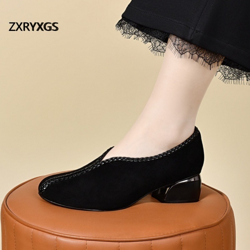 Туфли женские из овечьей кожи  – обзор и цена Leather Work Women Shoes