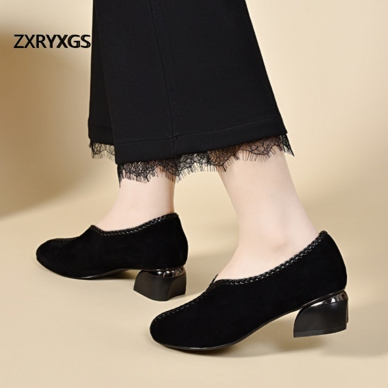 Туфли женские из овечьей кожи  – обзор и цена Leather Work Women Shoes